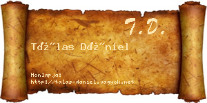 Tálas Dániel névjegykártya